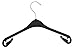 Produktbild Hagspiel Kleiderbügel, 20 Stk. Kleiderbügel aus Kunststoff, Kinderkleiderbügel, schwarz, 33 cm