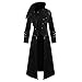 Produktbild IMJONO Jacket,2019 Neujahrs Karnevalsaktion Mens Gothic Steampunk Hooded Trench Party Kostüm Tailcoat Long Sleeve Jackets(Small,Schwarz)
