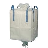 Medidas 90x90x120 cm BIG-BAG 90X90X120cm fondo con boca de descarga y camisa superior para 1000 Kg