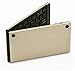 Produktbild MMGN Faltbare Bluetooth Klapptastatur Aluminiumlegierung Gehäuse, wiederaufladbare Full Size Faltbare Tastatur für iOS-Telefon Android Smartphone Tablet Windows-Laptop,Gold