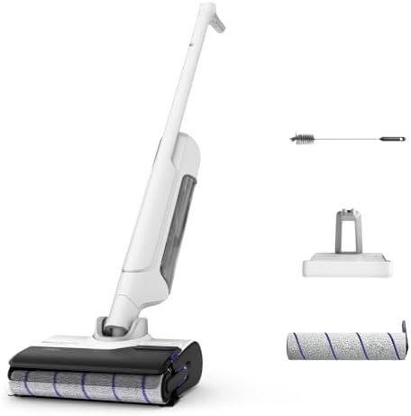 Rowenta X-Clean 10, Lavapavimenti Senza Fili, Autonomia 60', Tecnologia Smart, Assistente Vocale, Autopulizia e Asciugatura, Doppio Serbatoio Solido/Liquido, Tutti i Pavimenti, Pulizia Bordi, GZ7540
