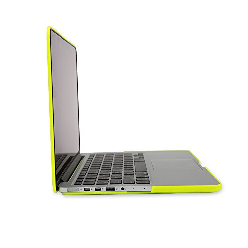 Batianda – 3 in 1 MacBook Pro 15 Gehäuse (keine Retina) Matte Ultra dünne Hard Case Cover & Tastaturabdeckung und Display Schutz für MacBook Pro 15,4 Zoll Non Retina [Modelle: A1286] – Neon Gelb - 3