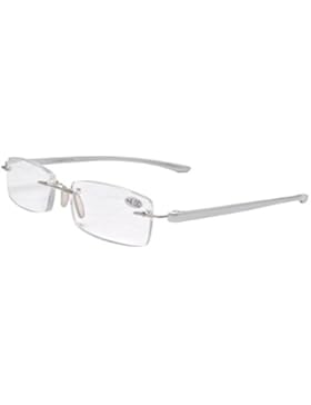 Eyekepper Leser Kleine Linse Randlos Lesebrille Silber Männer Frauen