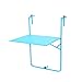 Produktbild Metall Klapptisch Außen Balkon Handlauf Hängetisch Eisen Kunst Schreibtisch Modern Einfach Computer Schreibtisch ( Farbe : Blau )