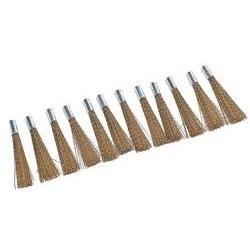 RoNa 12er Ersatzpinsel für Glasfaser Reinigungsstift Messingdraht Ø 4mm - 2