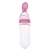 Cute Baby Infant Squeeze Feeder BPA Free Silicone Feeding Bottle Squeeze Spoon Food Supplement Rice Cereal Bottle Best Gift Pink