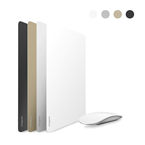 multifun Gaming Mauspad Mouse Pad Wasserdicht Ultra Dünnes rutschfeste Gummi mousepad für Mac in 4 Farben,26×20×0.04cm (Weiß) - 6