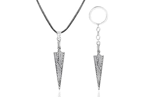 MayDee Hollow Knight Pure Nail Halskette Schlüsselanhänger 2pcs Set Schwert Knochen Nagel Anhänger Zubehör Geometrie Seil Choker Halskette Schlüsselzubehör