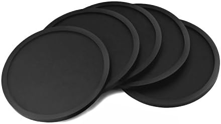 lcz Silicone Drink Coasters Set of 5 (Black)