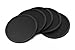 Produktbild Untersetzer von LCZ Set von 5 - Tischplattenschutz für jeden Tisch Typ, Holz, Granit, Glas, Speckstein, Sandstein, Marmor, Steintische - Perfekte Soft Untersetzer Passt für jede größe von Trinkgläser(Schwarz)