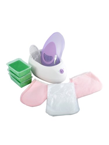 4L Wax Heater set Hug Flight® Paraffin Wax Bath Warmer pot Aluminum waxing Kit Pack With Brush & Booties & Mitts & 50 x Bag & 450g x 3 Aloe