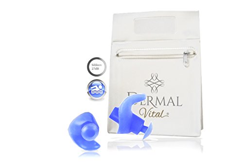 8 pares de tapones para adultos para natación Surfer onda Jinete Baden o buceo silicona 27db One Size by Dermal Vital®