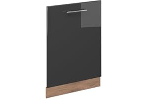 Vicco Pannello frontale della lavastoviglie Fame-Line, Antracite lucido, 60 cm senza piano di lavoro