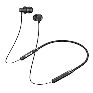 Lenovo HE05 Wireless Bluetooth 5.0 in-Ear Neckband Earphones with Mic (Black