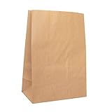 🌲 BOLSA DE COMIDA MULTI USOS - Nuestra pequeña bolsa de papel kraft está totalmente segura para su comida, galletas, dulces, frutas, verduras, sándwiches, pan, cereales, arroz y semillas de flores.