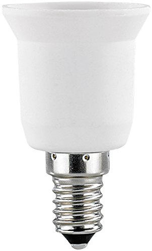 Lunartec Lampensockel-Adapter E14 auf E27, 4er-Set - 2