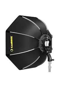 Cambrick 35 inches/90 Centimeters Octagonal Softbox with S-Type Bracket Mount with Carrying Case Compatible with All Flash Speedlites