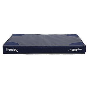 Freedog FD1000387 – Colchón viescoelastico, para Perro, Color Azul