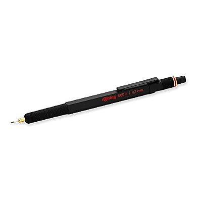 Rotring S0881390 Portemine Mécanique et Stylet Pour Écran Tactile 800+, 0,7 mm, Corps Noir