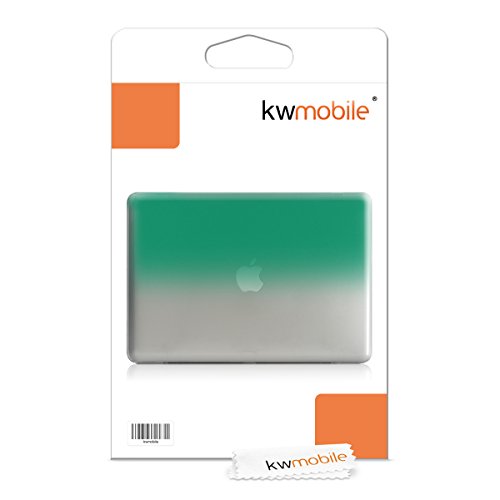 kwmobile Hardcase Laptop Hülle für Apple MacBook Air 13″ (ab Mitte 2011) – Zwei Farben Design Grün Transparent dünne gummierte Schutzhülle Cover Case Tasche - 7