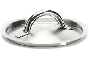 De Buyer - Couvercle en inox brossé PRIM'APPETY - 14 cm - Sans PFAS, Inox 18/10 Durable, Comptabile avec Toute la Gamme PRIM'APPETY, Plusieurs Diamètres disponibles, de 14 à 36 cm, En Inox Brossé