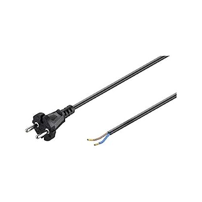 Goobay 58913 Cordon-Connecteur Universel pour Aspirateur, 7.5 m Longueur, Noir