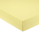 Pinolino 540004-4 - Spannbetttuch für Wiegen, Jersey, gelb
