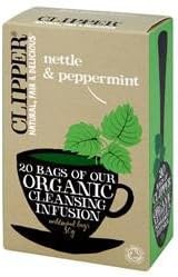 Clipper Teas - Nettle &amp; Peppermint Organic Refreshing Infusion - 20 Bags (Case of 6)