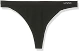 Unno - Tanga sin costuras para mujer, lot de 2, color Negro/Negro, talla...