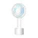 Produktbild OLT - Mini Fan Tragbarer elektrischer USB-Lüfter für den Außenbereich mit aufladbarem Akku (2500 mAh) für das Büro zu Hause und unterwegs (Color : White)