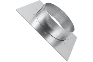 Vent Systems 100 mm Kanal Anschlussflansch mit quadratischer Zapfen-Wandplatte – Trockner Entlüftungsadapter und Montageplatte – ideal für nahtlose HVAC-Kanal-Verbindungen, Abluftventilatoren