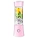 Produktbild erthome Fruit Juicer Mixer Elektrische Usb Maker Tragbare Smoothie Maschine Tasse Flasche Neue Tragbare Heimreise Kleingeräte (Rosa)