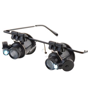 Preisvergleich Produktbild 20 Fach LED Fernglas Brille lupen Brillenlupe Vergrößerungsglas Lupenbrille