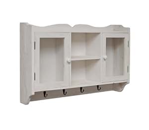 Landhaus Stil Küchenschrank Küchenregal Wand Hänge Schrank Regal in