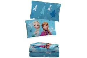 IL DOLCE STILE DELLA TUA CASA set completo lenzuola piazza e mezza o singolo per cameretta 100% cotone stampa frozen -princess - minnie -barbie (frozen 1 piazza)