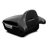 Baul Topcase grande para guardar el equipaje para la excursión de un día o para la excursión más larga. El estilo de cruiser también asegura una conversión visual de la motocicleta.