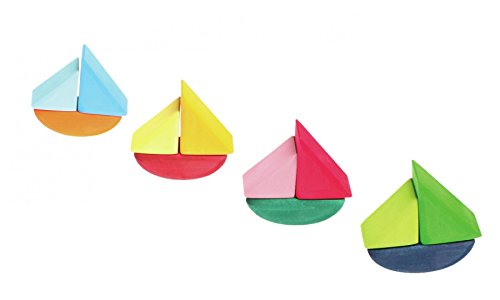 Grimm's Toys Rolling Boats (Stacking)