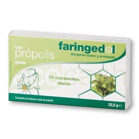 FARINGEDOL PROPOLIS MENTA 15 CARAMELOS