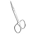 Stainless Steel Cuticle Scissors Curved Edge Nail Art Cutter Manicure Pedicure