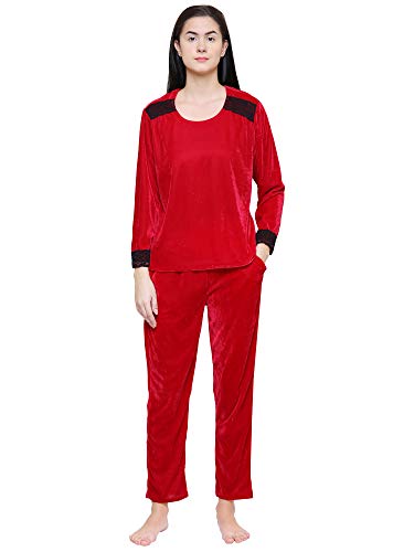 velvet night suit for ladies