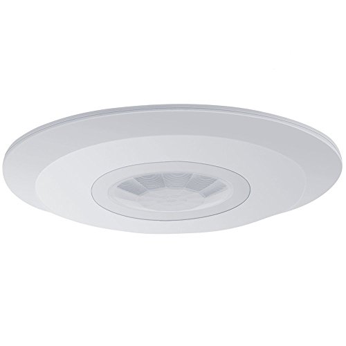 Maclean Energy mce85 Capteur Infrarouge Domaine 6 m Plat Moderne Plafond Mouvement Infrarouge Capteur Détecteur de Mouvement 360 °