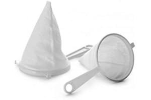 EUROXANTY® Passoire en tissu | Flanelle | Étamine alimentaire | Résistant à l'usure | Nettoyage facile | (JEU 4 | 10+12+14 +18)