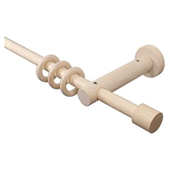 Amazon.de: Natur Gardinenstangen aus Holz mit 20 mm Durchmesser