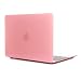 Produktbild MacBook 12'' Hülle,Ultra Slim Gummierte Hard Plastic Cover Tasche Schutzhülle Crystal Case für Apple Macbook Pro Retina 12 Zoll (2015 Veröffentlicht Modell A1534) Laptophülle Computer Case - Rosa