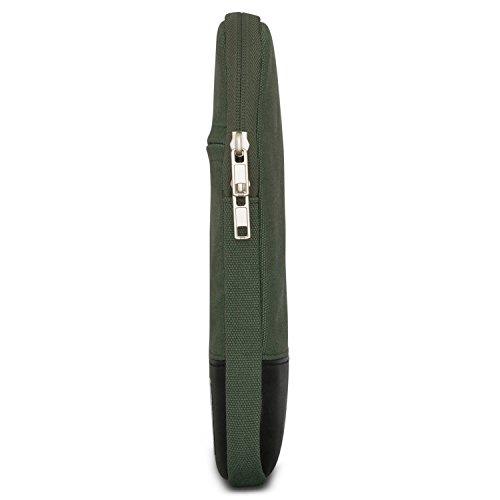 MacBook Pro 13  2016  H  lle Gr  n - Johnny Urban Canvas Laptop Sleeve Laptoptasche H  lle f  r das MacBook Pro 13  Dell XPS 13   11   12 Zoll Laptops