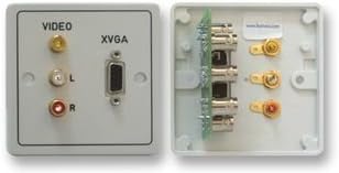 Supreme-Optimised IKON - DADO-1G-P - DADO PLATE, VGA + 3X PHONO. BNC - Pack of 1 --