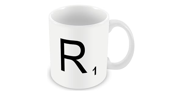 Home Garden Personalised Scrabble Mug Letter R Scrabble Mugs Scrabble Letter R Mug Or Box Kitchen Dining Bar