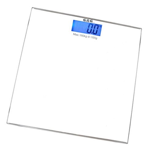 G&G A5-W 180kg AAA Batterien DESIGN Personenwaage Digitalwaage GLAS Scale