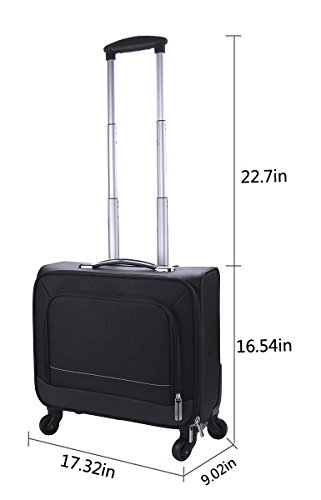 Business Trolley  Coofit Trolley Koffer Klein Laptop Trolley Notebook Koffer Handgep  ck Hartschale Aktentasche Trolley Reisekoffer Trolley 16 Zoll