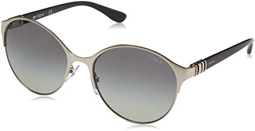 Preisvergleich Produktbild VOUGE Damen 0VO4049S 323 / 11 55 Sonnenbrille, Silber (Silver / Graygradient)